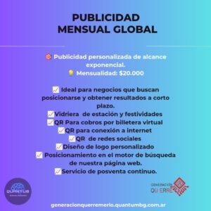 Publicidad mensual global